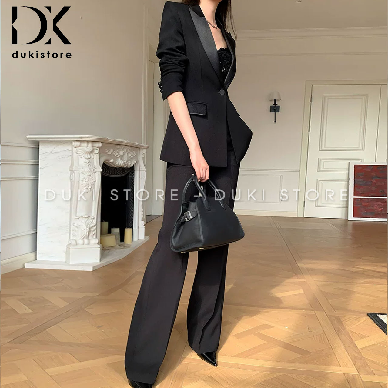 Bộ áo vest nữ màu đen đẹp DKU0082 bo-ao-vest-nu-mau-den-dep-DKU0082-3